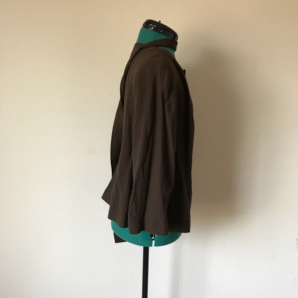 SOLD brown jacket comfy sz 16 Talbots - Picture 3 of 7
